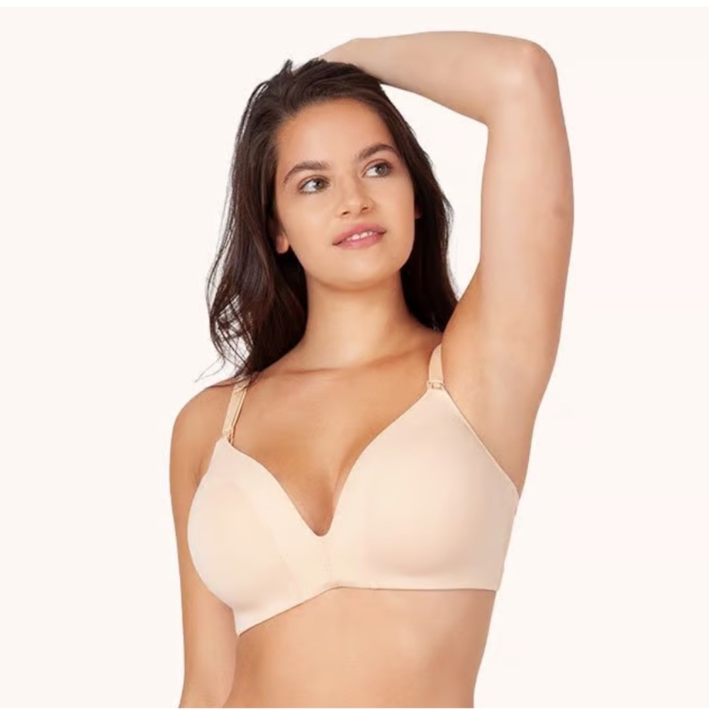Lively No-Wire Nursing Maternity Bra: Toasted Almond - 36C